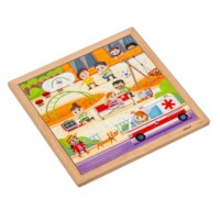 Emergency services - police | Educo | jigsaw puzzle | 49 puzzle pieces | ACTIE.