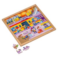 Transport - the train | 64 puzzle pieces | REISTIJD.