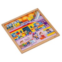 Transport - the train | 64 puzzle pieces | REISTIJD.