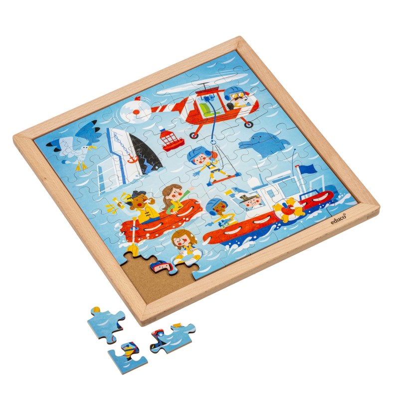 First responders - coast guard | Educo | jigsaw puzzle | 64 puzzle pieces | ACTIE.