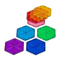 Magnetic building blocks Hexagons (6 pieces)