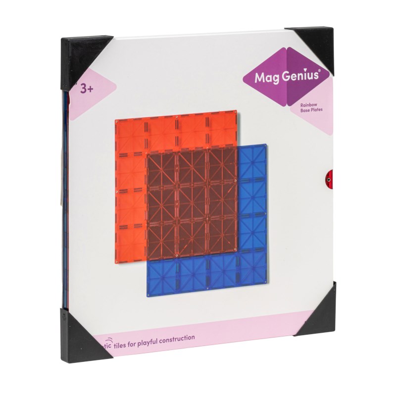 Magnetic building blocks Base plates (2 pieces)