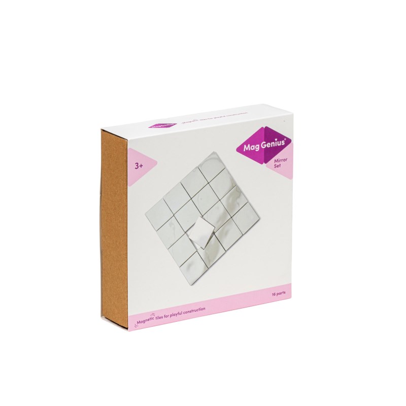 Magnetic building blocks Mirror tiles (16 pieces)