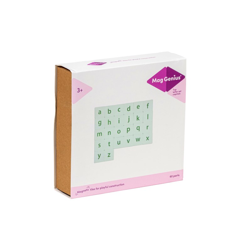 Magnetic building blocks Letters (60 pieces)