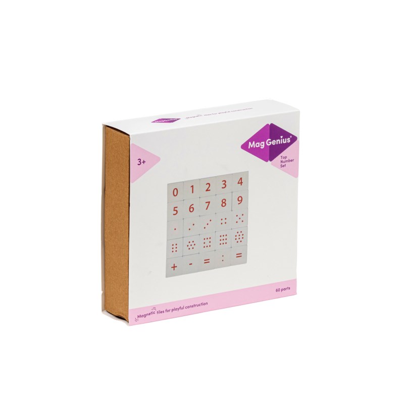 Magnetic building blocks Numbers (60 pieces)