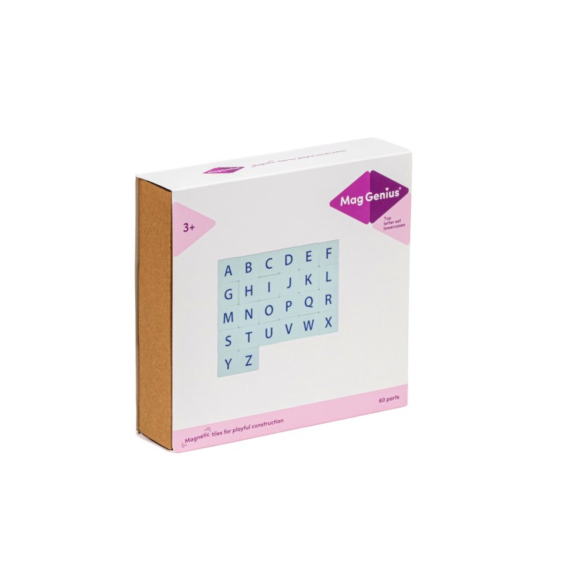Magnetic building blocks Uppercase letters (60 pieces)