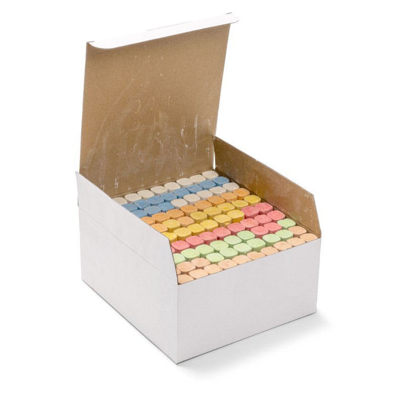 Sidewalk / playground chalk - Box of 100 assorted