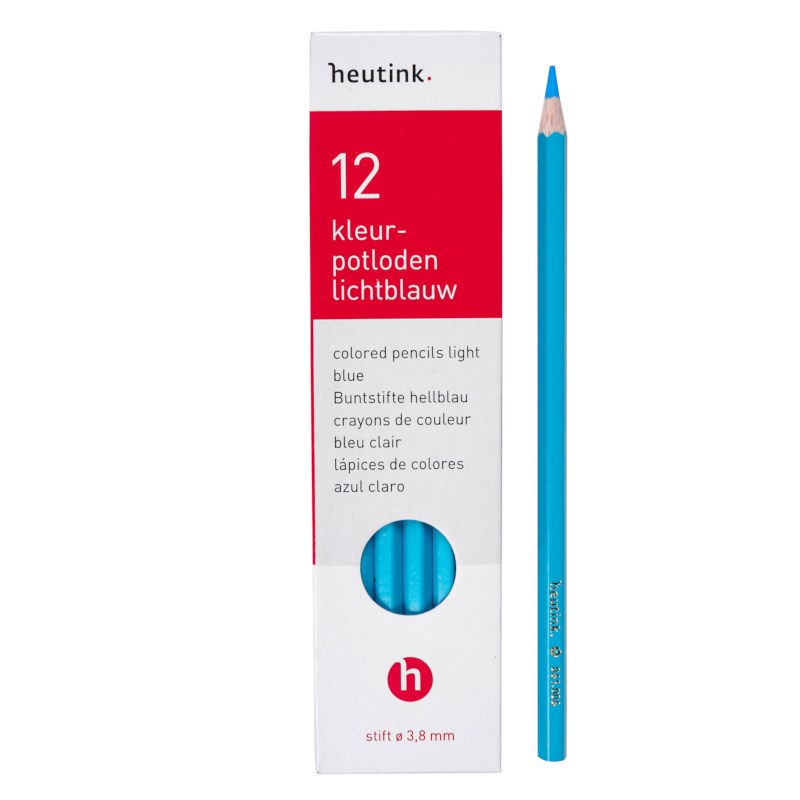 Crayons hexagonal Goldline - Heutink - Carton of 12 - Light blue