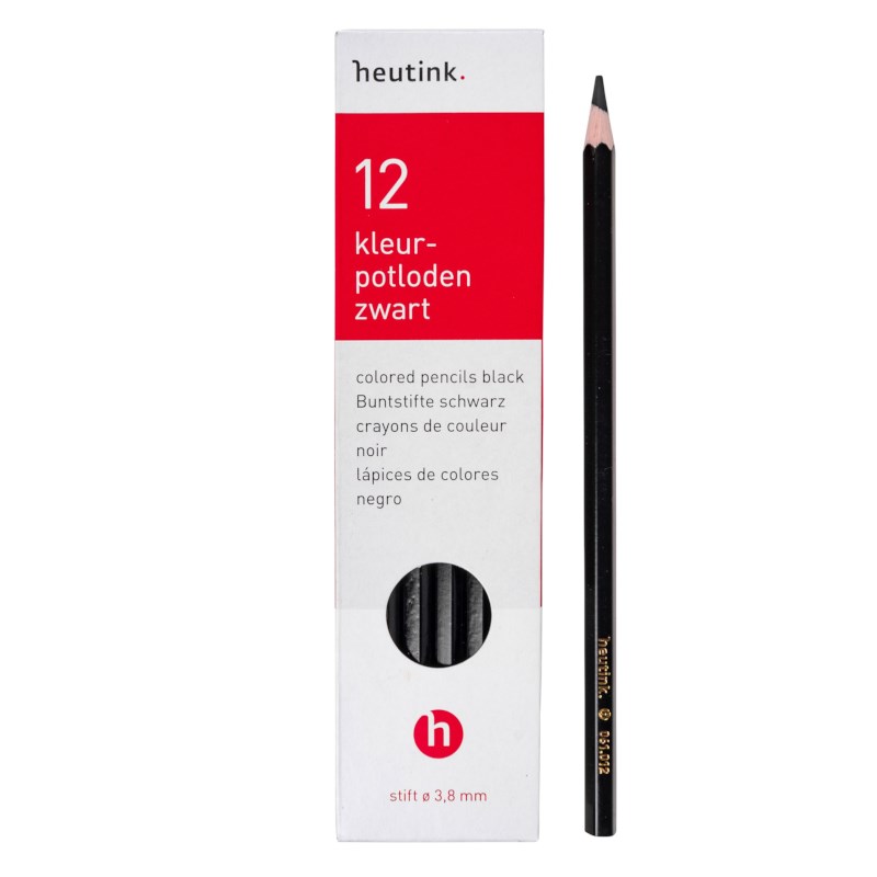 Crayons hexagonal Goldline - Heutink - Carton of 12 - Black