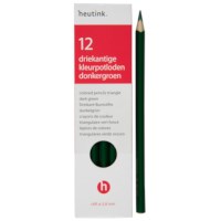 Crayons triangular Goldline - Heutink - Carton of 12 - Dark green
