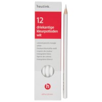 Crayons triangular Goldline - Heutink - Carton of 12 - White