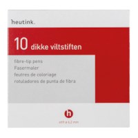 Felt tip pens - Thick Goldline - Heutink - Box of 10 colours