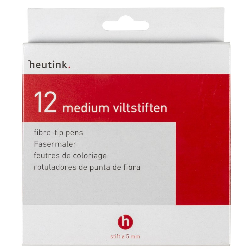 Felt tip pens- Medium - Heutink - Pouch of 12