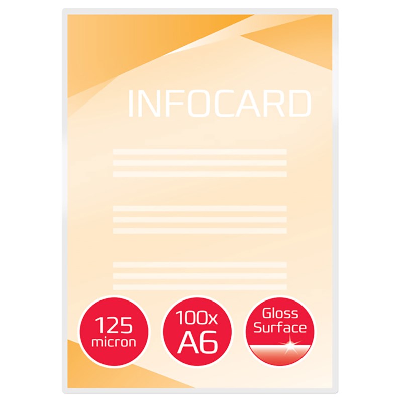 Laminating sheets - 125 µ A6 111 x 154 mm