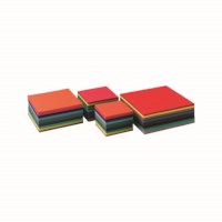 Craft paper 140 grams - Square - 12 colours - 16 x 16 cm