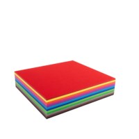 Craft paper 140 grams - Square - 12 colours - 16 x 16 cm