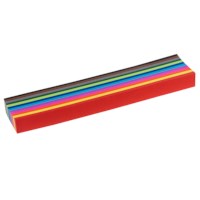 Weaving strips, 120 gsm, 50 x 4 cm, 480 strips, 12 colours