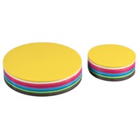 Craft paper 60 grams - Round - 12 colours - Ø 12 cm