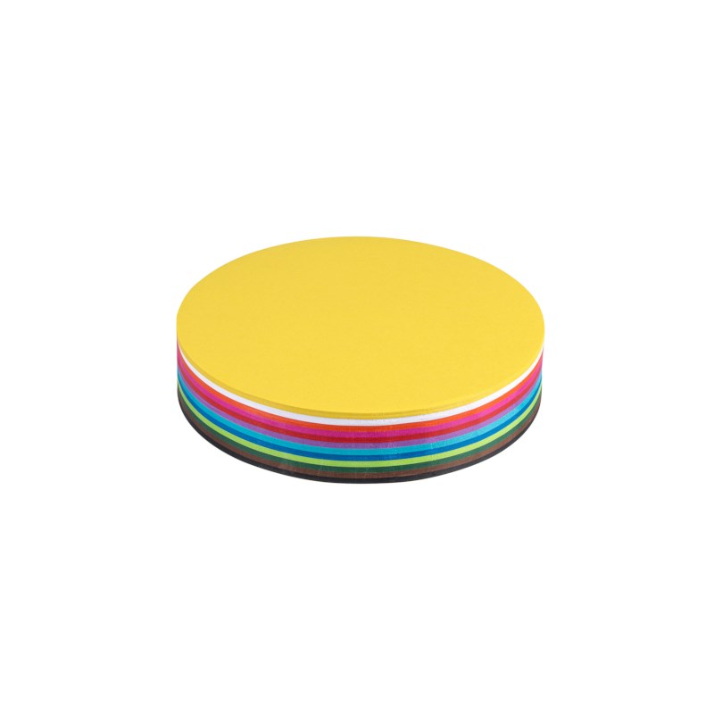 Craft paper 60 grams - Round - 12 colours - Ø 16 cm