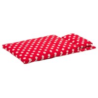 Pillow and blanket, red