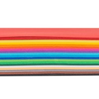 Coloured craft paper - 120 grams, 180 sheets - A4, 17 colours + white - 21 x 29.7 cm