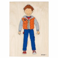 Getting dressed puzzle - boy