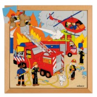 Street action puzzle - fire 