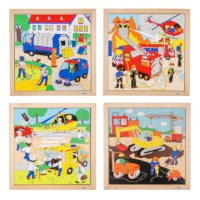 Street action puzzles - set of 4