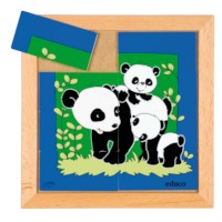 Animal puzzle mother + child - panda