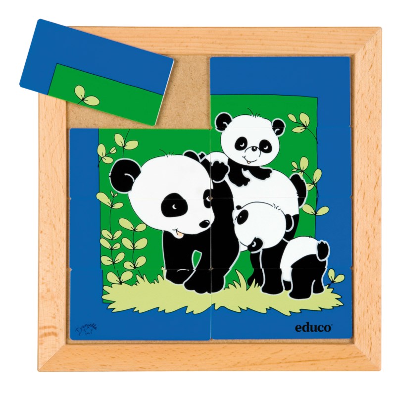 Animal puzzle mother + child - panda