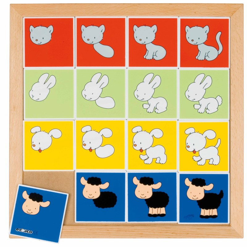 Comprehension lotto - complete the animals