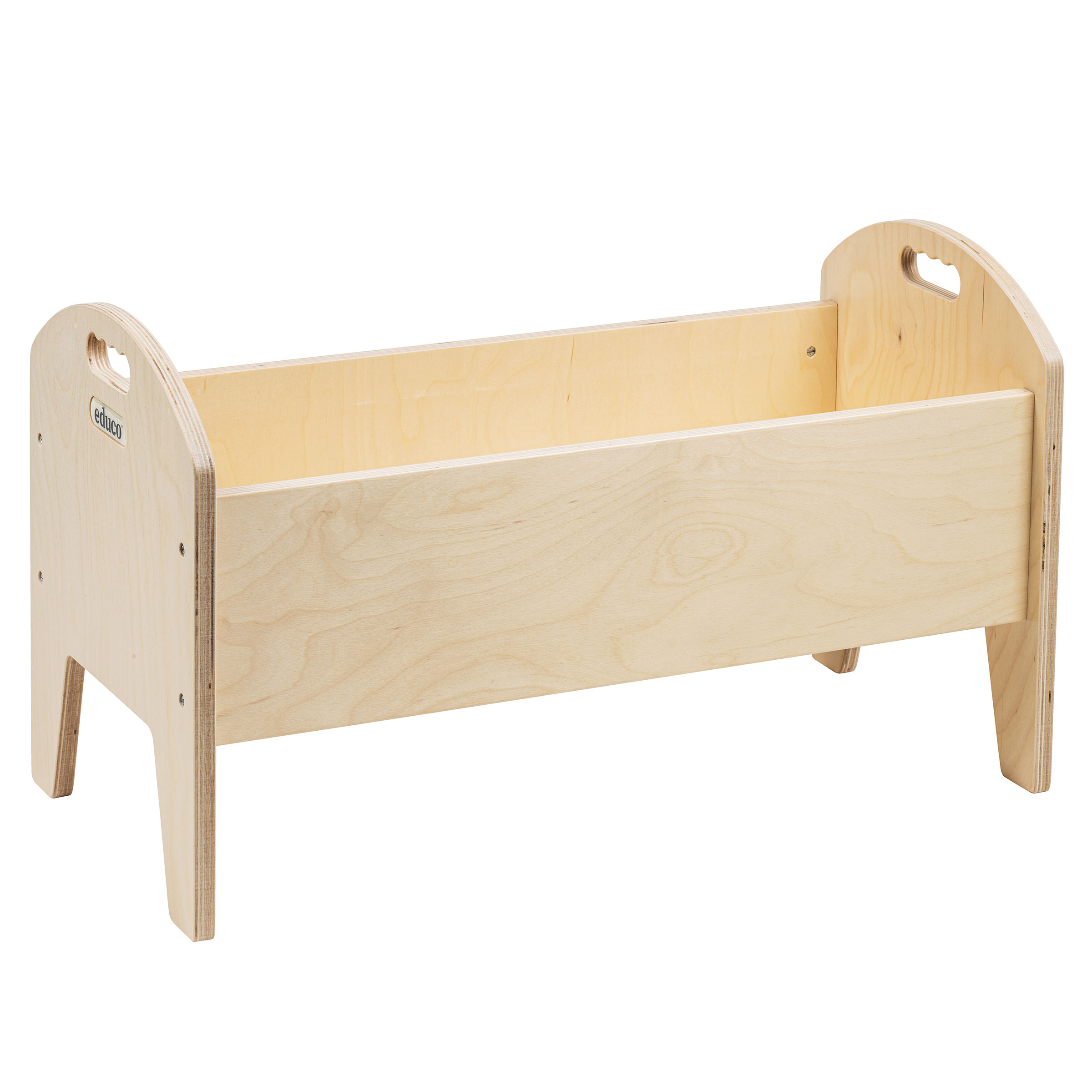 wooden doll crib