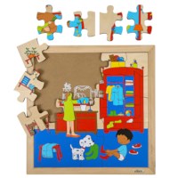 Hygiene puzzle - getting dressed