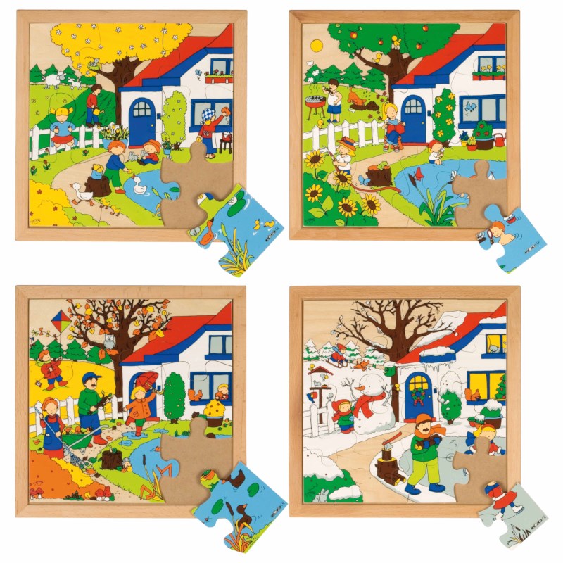 Seasons puzzles 1 set of 4 Heutink International
