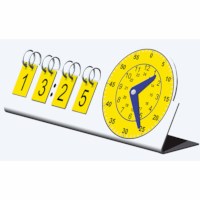 Clock analogue-digital pupils