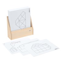 Large wooden building blocks - activity cards (30)