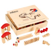 Wooden dominoes set