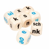 Letterdobbelstenen 3 cm