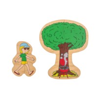 Seasons puzzle in 4 layers