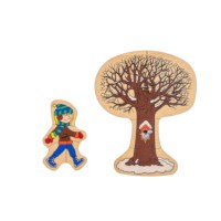 Seasons puzzle in 4 layers
