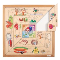 Spider sorting puzzle - the four seasons