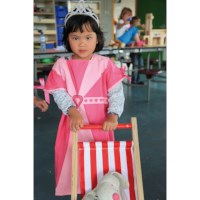 Dress up clothes - princess (incl. crown)